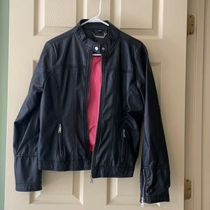Leather looking jacket